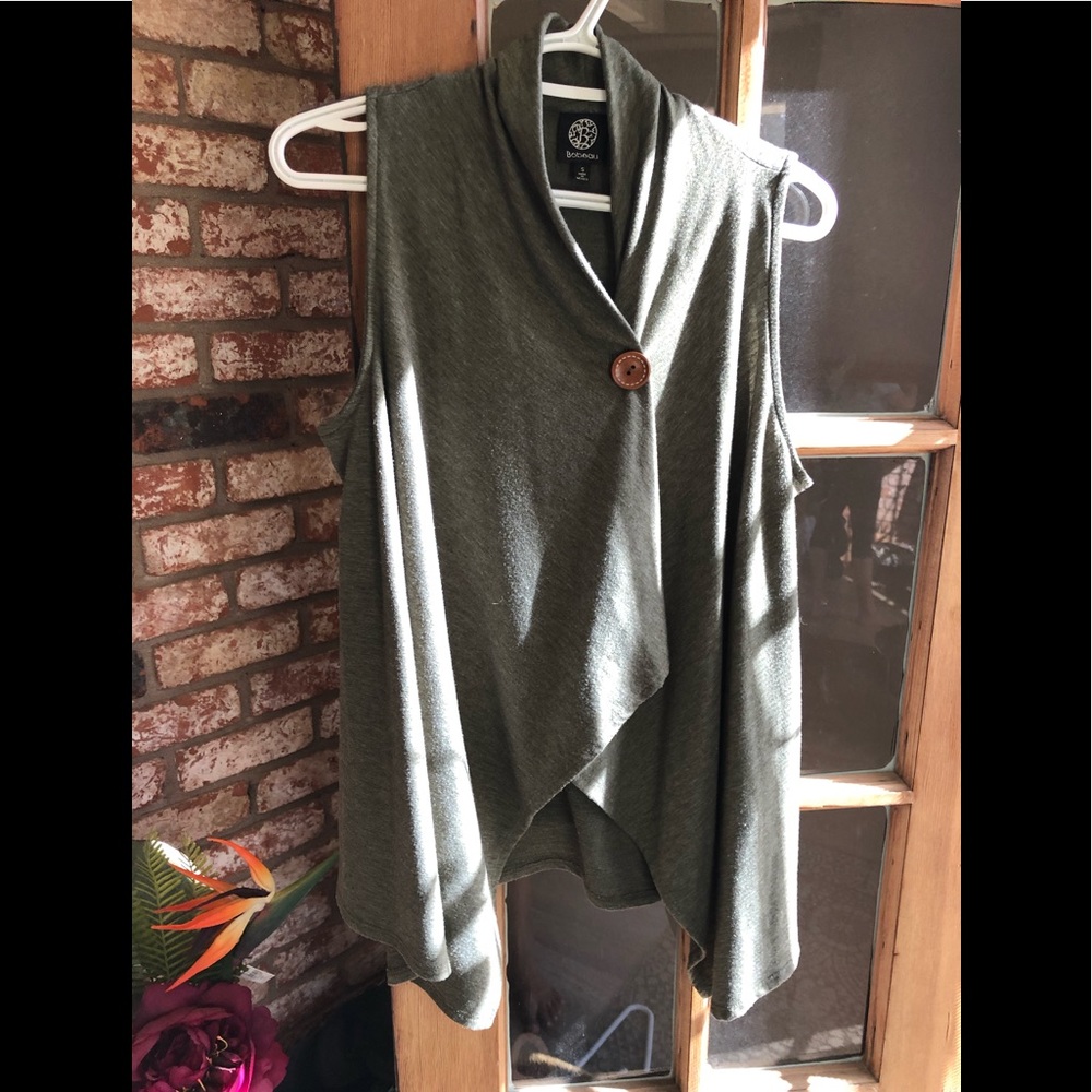 Long fabric vest